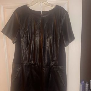 Black Leather Dress by Halogen